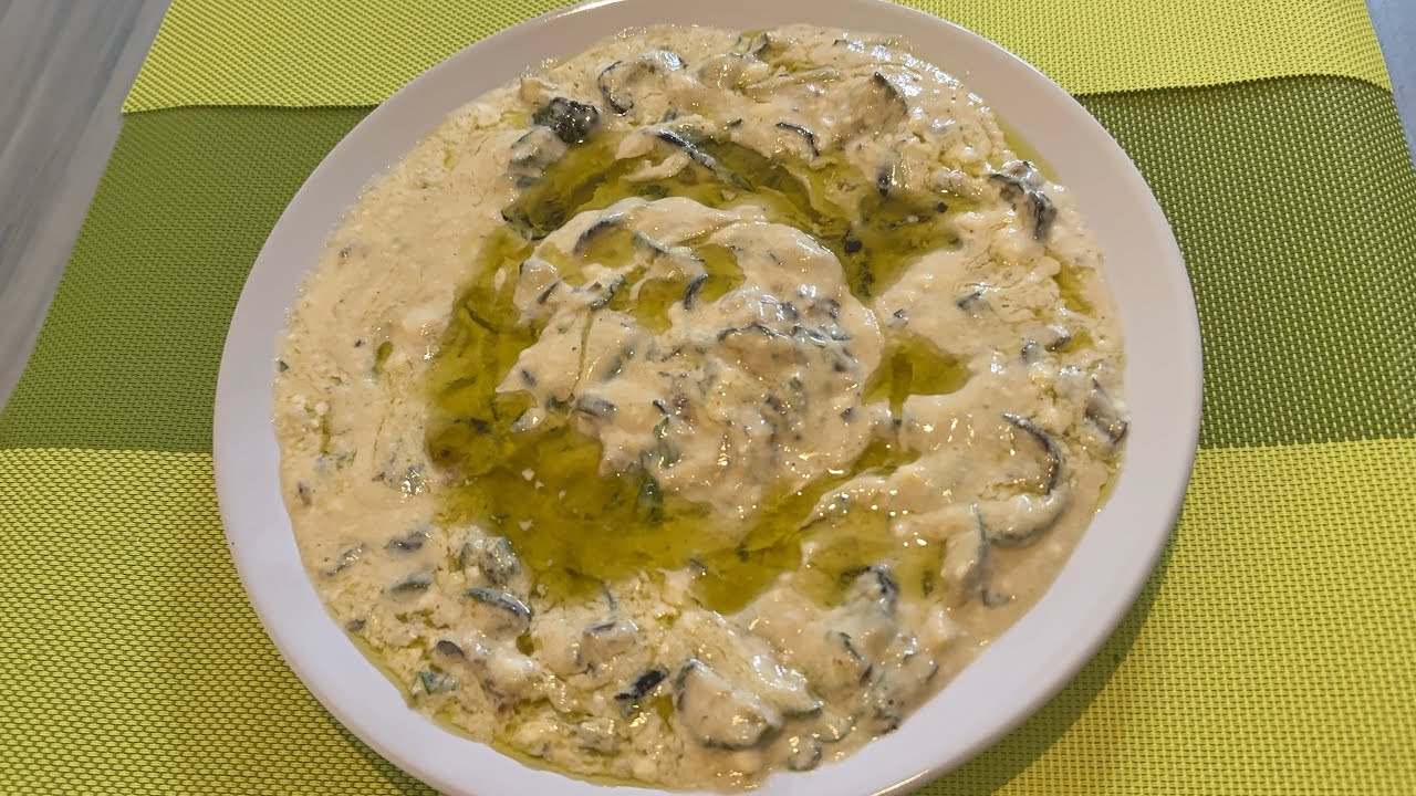 متبل كوسا مع الطحينية طبق مقبلات مميز