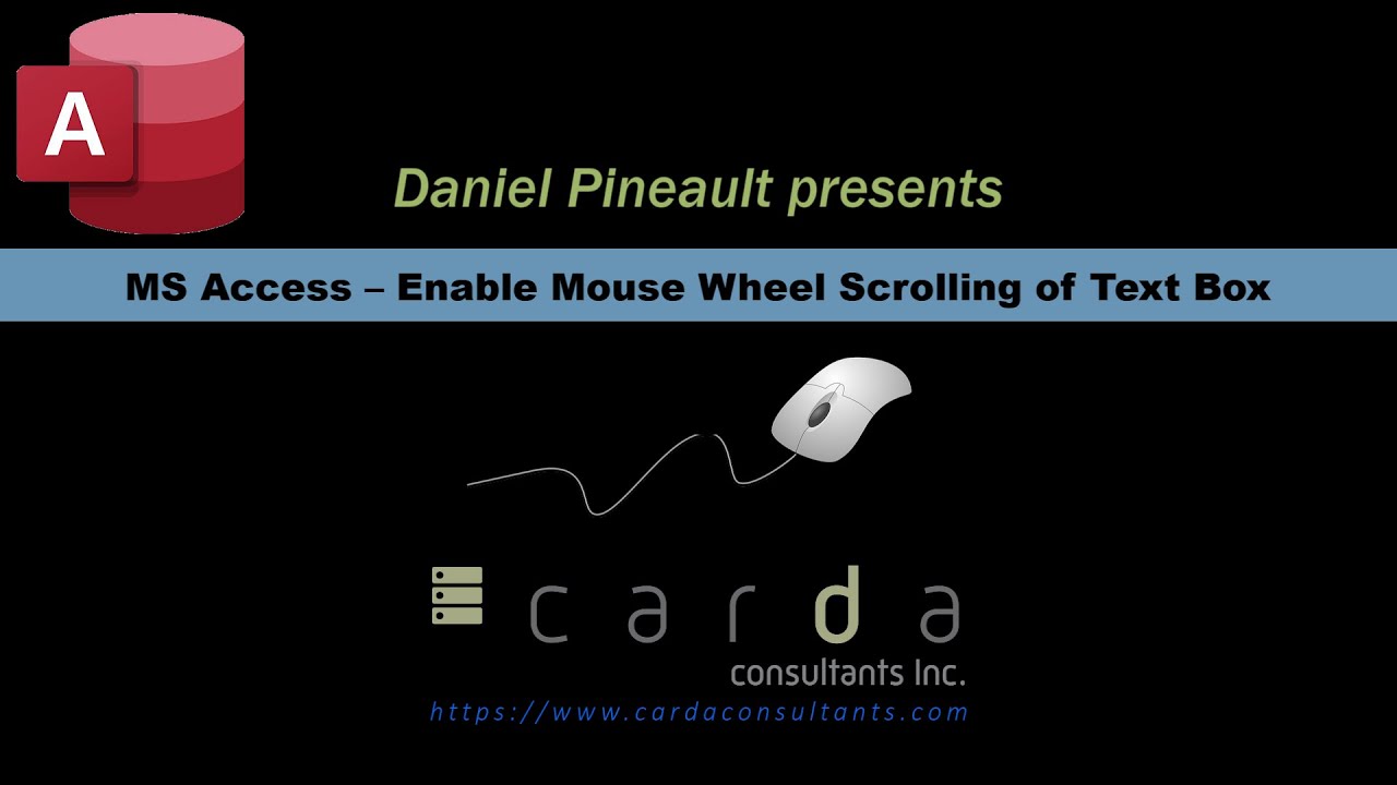 Microsoft Access – Enable Mouse Wheel Scrolling of Text Box