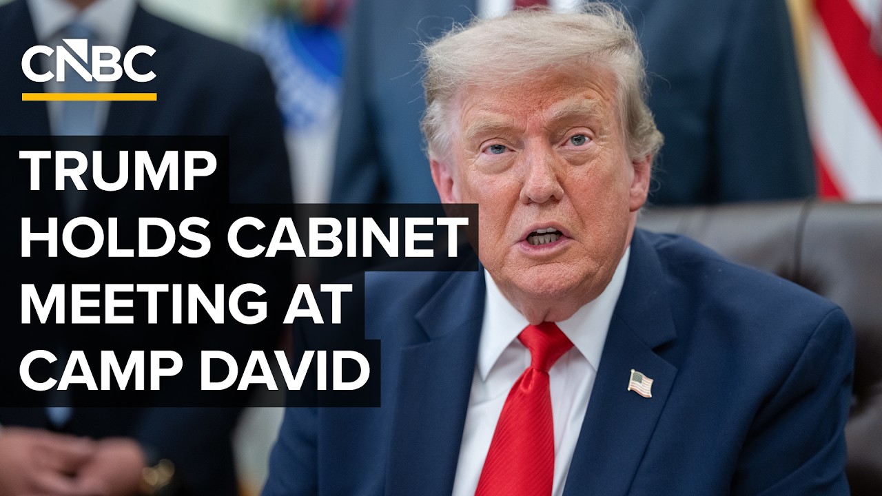 President Trump holds a Cabinet meeting at Camp David &mdash; 7/31/2026