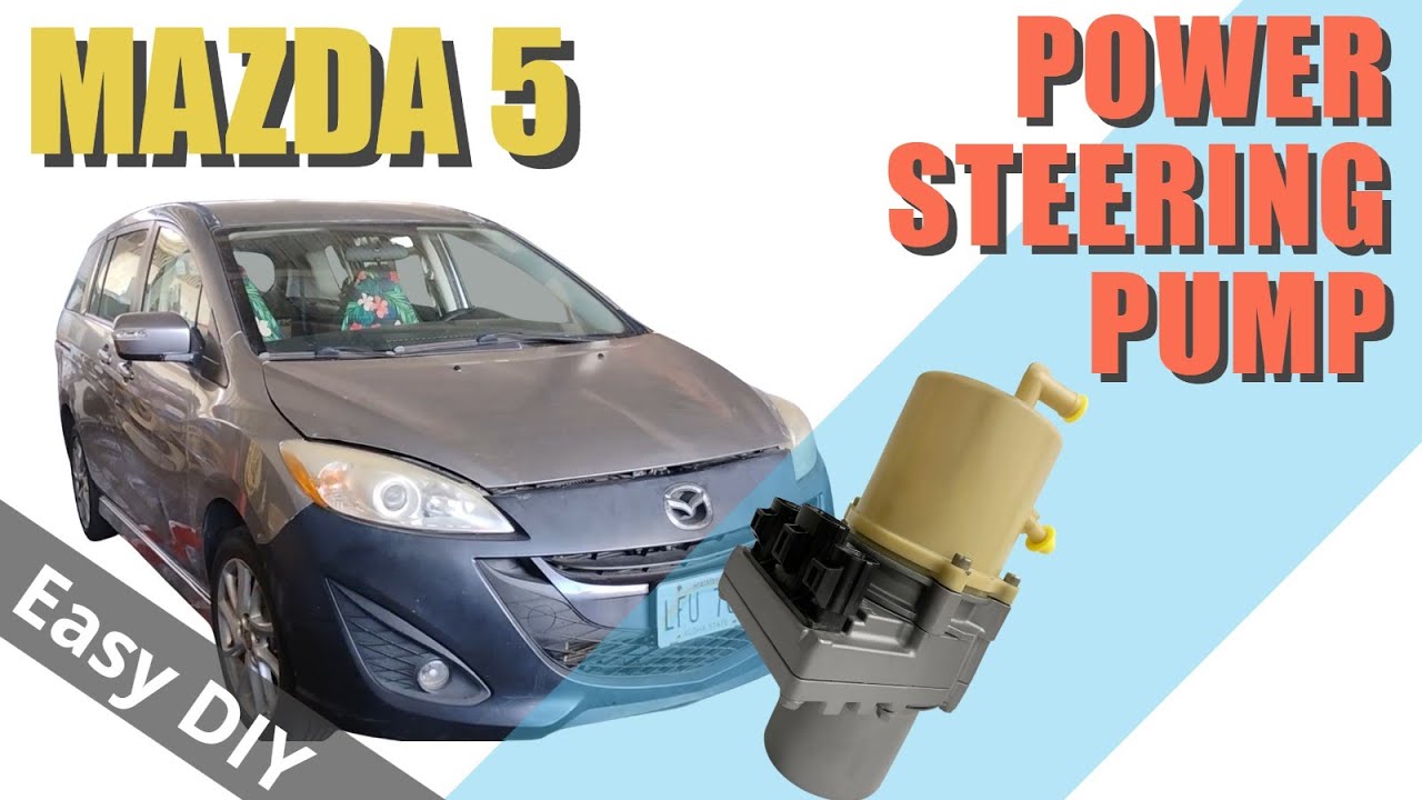 2015 Mazda 5 Power Steering Pump Making Noise And Leaking  - Remove and Replace