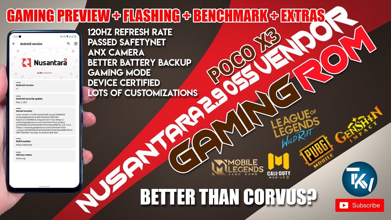 NUSANTARA 2.9 REOG OSS OFFICIAL POCO X3 | FLASHING NUSANTARA | POCO X3 GAMING CUSTOM ROM | TKV