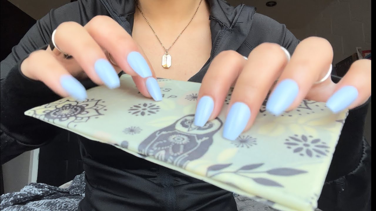 ASMR beeswax paper crinkling - tapping & wrapping around items *best sound ever*