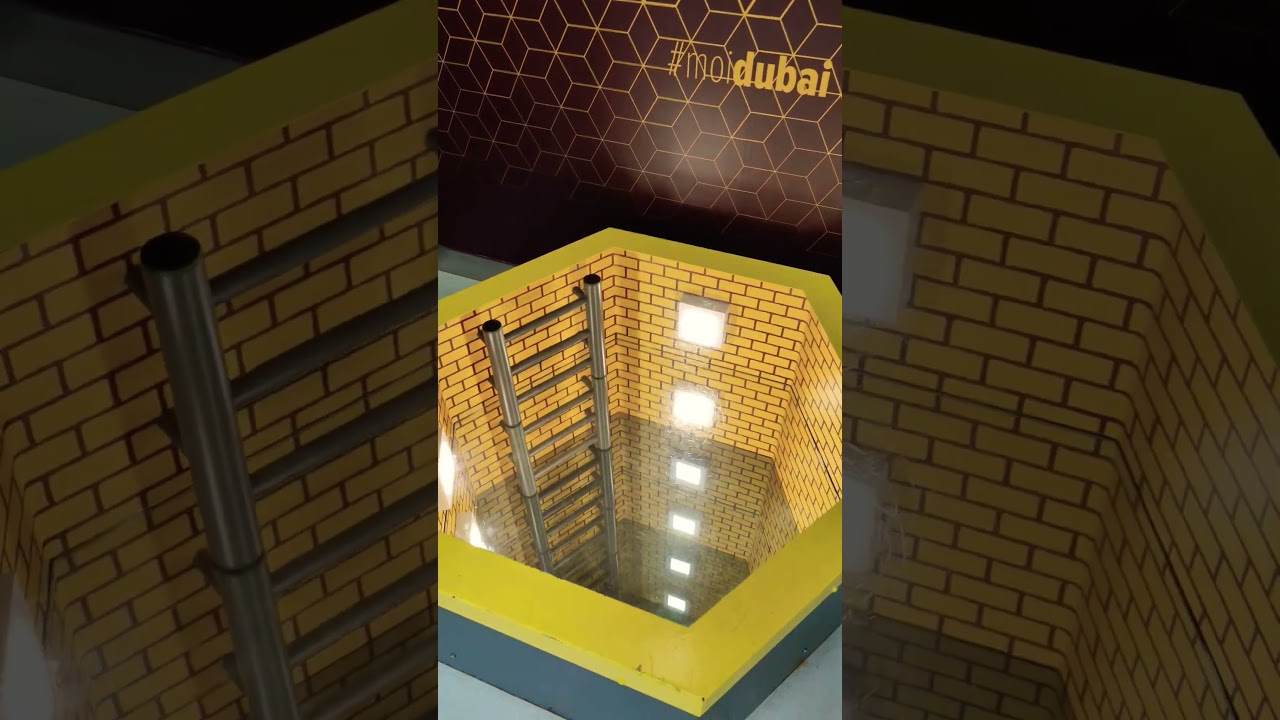 The endless ladder 🪜 #dubai #travel #illusion #ladder #view #amazing #travelvlog #construction
