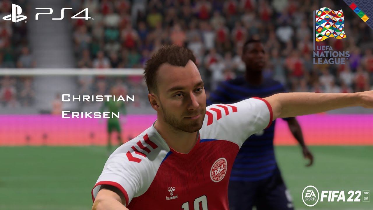 FIFA 22 - Denmark vs Prancis UEFA Nation League 2022 Full Match PS4 Gameplay