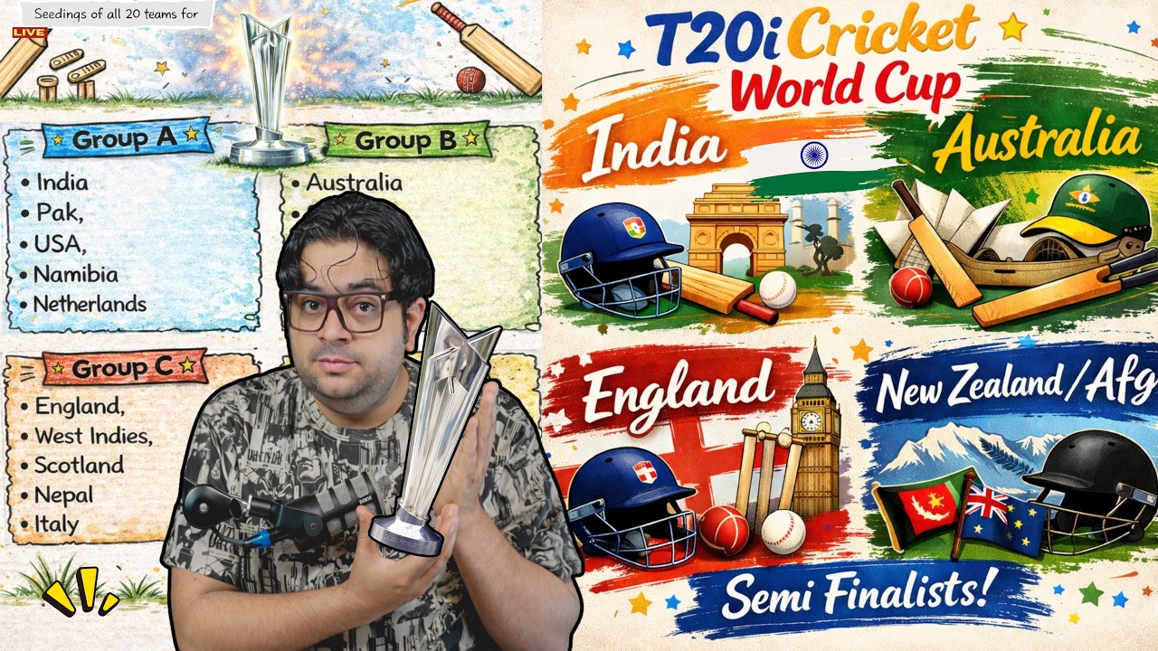 T20i WC 2026: ICC's pre-assigned seedings 🔥 Top 4 कौन और कैसे जायेगा 😳