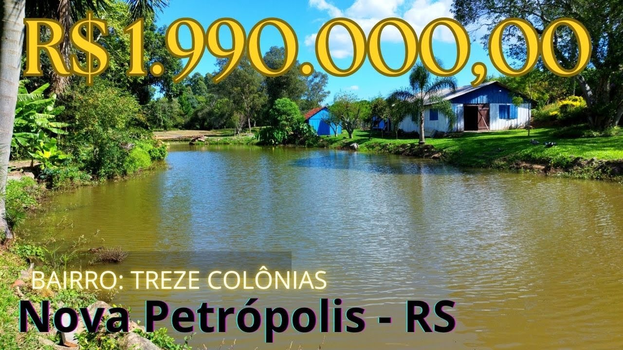 CHÁCARA DOS SONHOS, 3 HECTARES, LAGO, SALÃO DE FESTA, CASA C/ 4 DORMITÓRIOS EM NOVA PETRÓPOLIS!