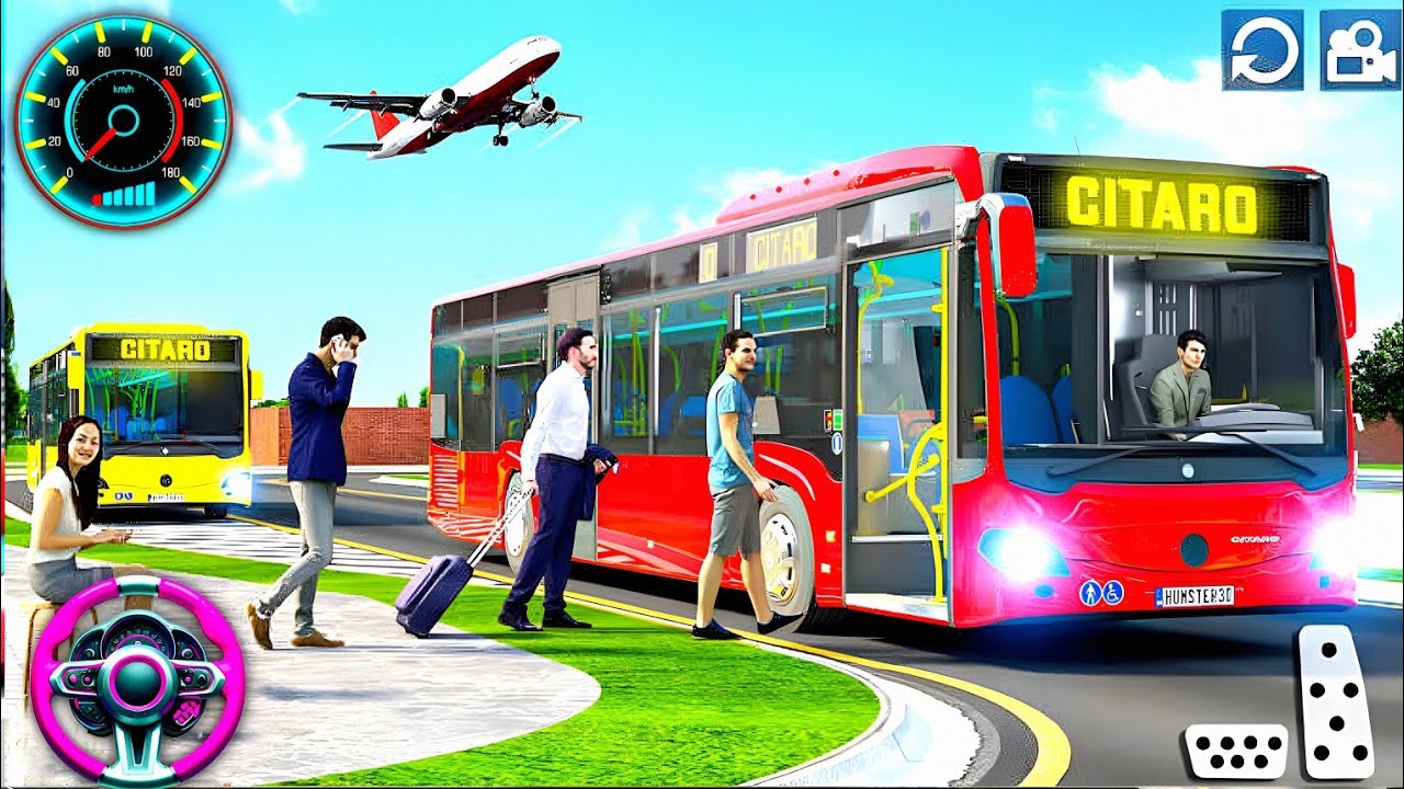 US Coach Bus Driving Simulator 3D: GamePlay