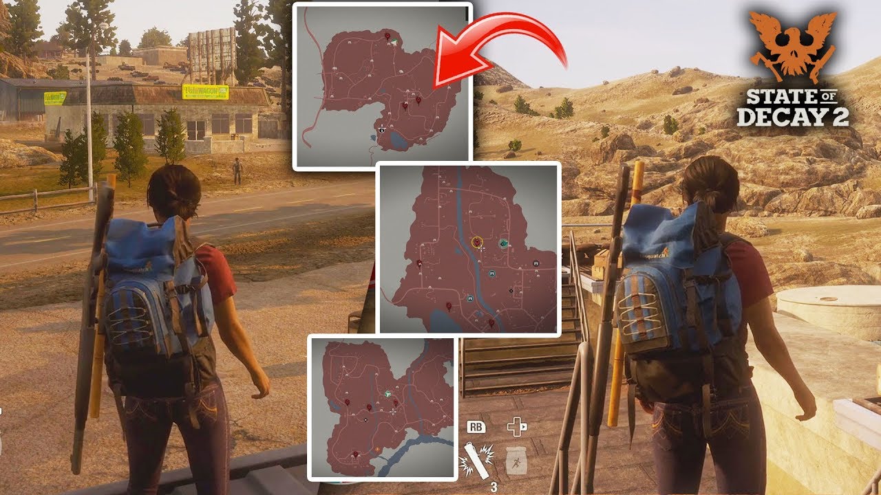 State of Decay 2 - ALL 3 MAPS Gameplay! Free Roaming Every Open World Map and Base! New Walkthrough!