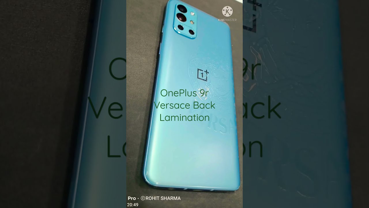 OnePlus 9r Versace Back Lamination.! Mobile Skin Cutting Machine.!Laser cutting machine... 🔥🔥🔥