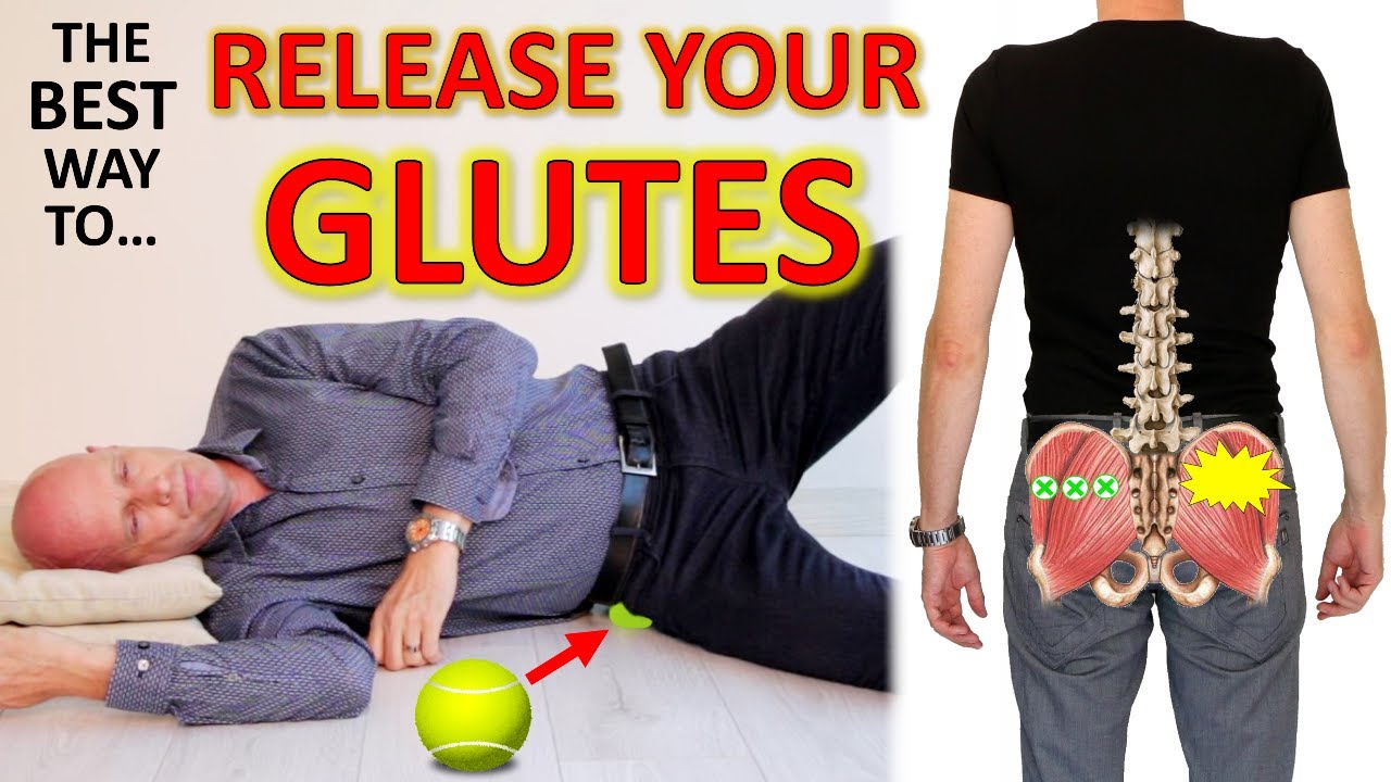 How To Release Knots In Your Glutes For Back Pain & Sciatica Relief