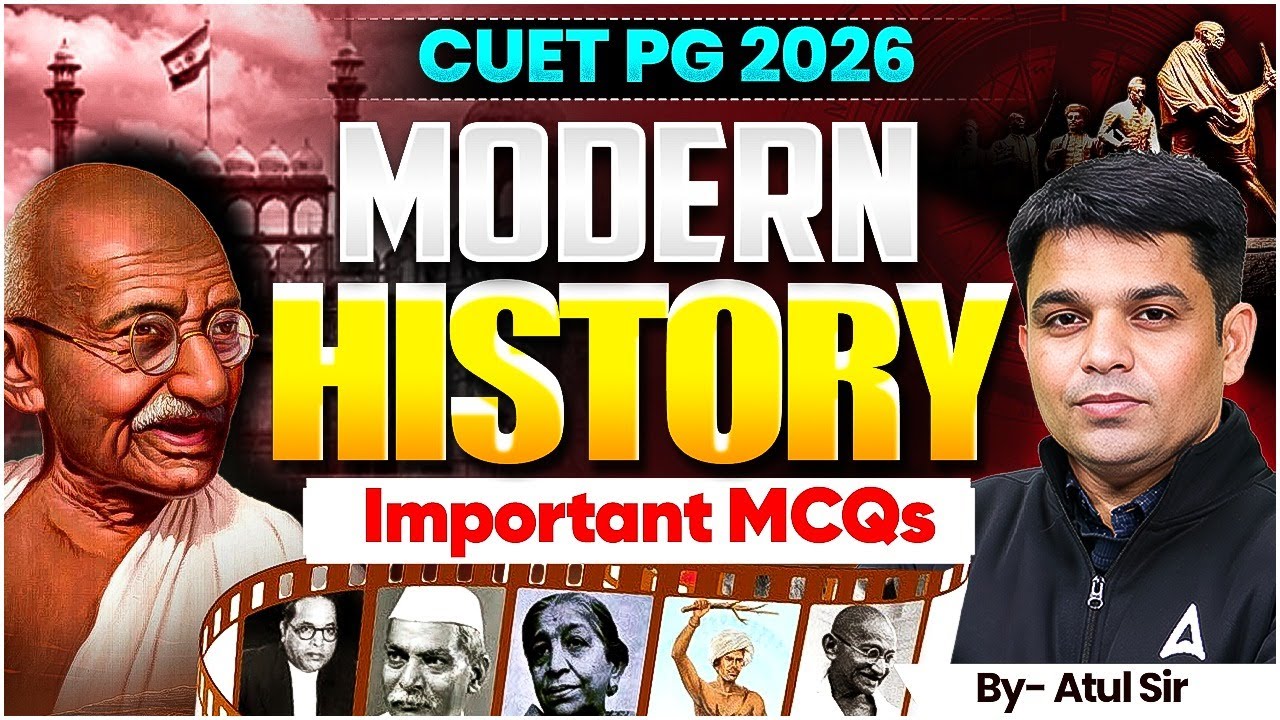 CUET PG History 2026 | Modern History | Top 75 MCQs | Concept Clarity | One Shot