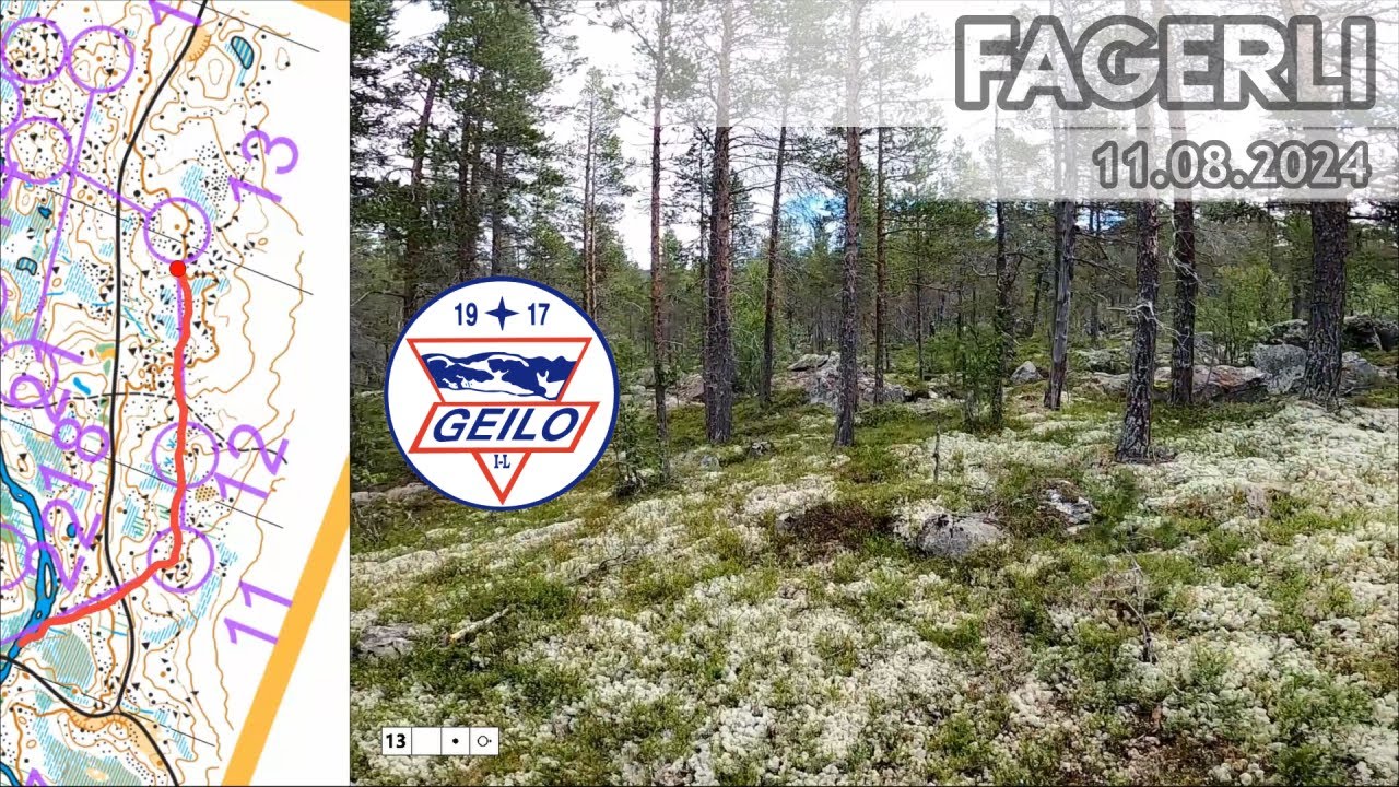 Headcam Orienteering: Fagerli, Geilo. Norway.