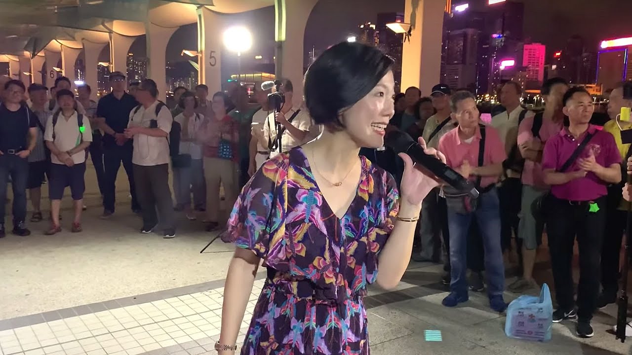 2019.05.25 中環10號碼頭街演 - 第6節 (無奈那天, 蔓莉, 月半小夜曲), 香港旺角小龙女龙婷