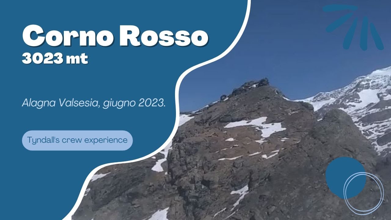 Alpinismo: Corno Rosso alias Rothore, 3023 mt