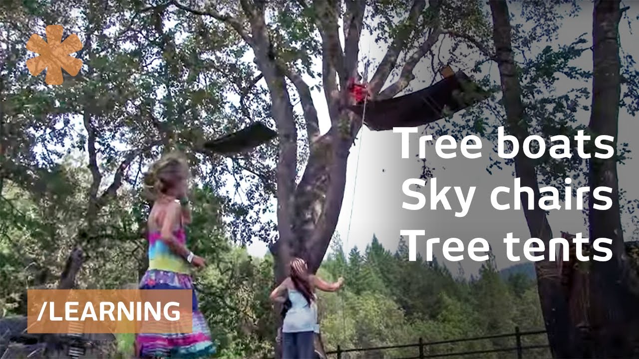Minimal tree tents, sky chairs, tree boats: learning by doing