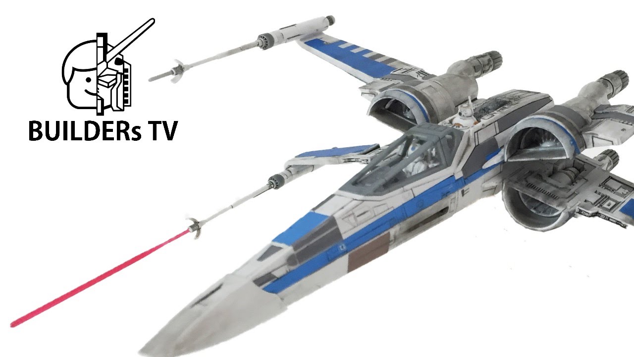 RESISTANCE X-WING FIGHTER STAR WARS BANDAI Plamodel Fast Build Up (스타워즈 저항군 X윙, Xウイング レジスタンス仕様, T70)