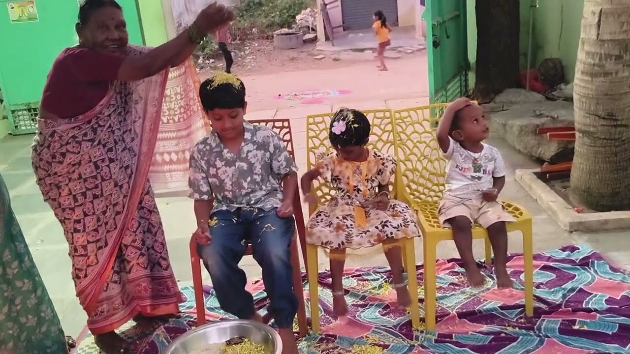 Boghi pallu for Kuval, Meghana and Deekshith