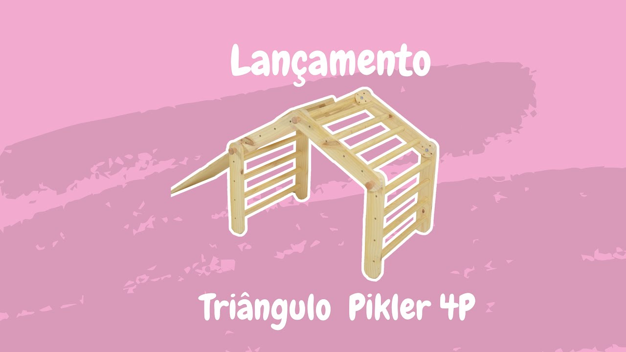 Montagem e Explicativo Triângulo Pikler 4 Partes