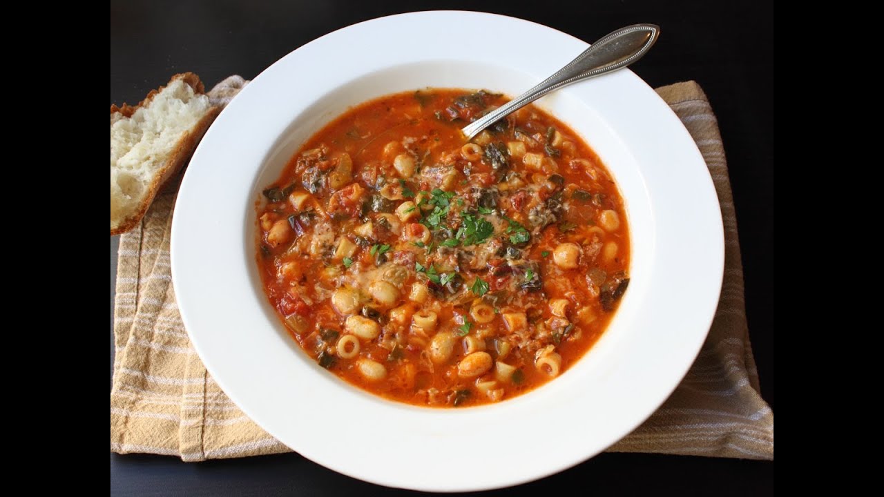 Minestrone Soup Recipe - Italian Vegetable and Pasta Soup