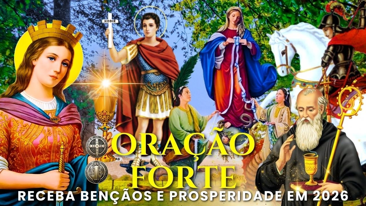 CURA E CAMINHOS ABERTOS! ORAÇÃO PODEROSA COM SÃO JORGE, SANTA BÁRBARA E SANTO EXPEDITO!