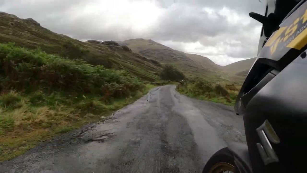 Hardknott Pass down RAW V-Strom 1000