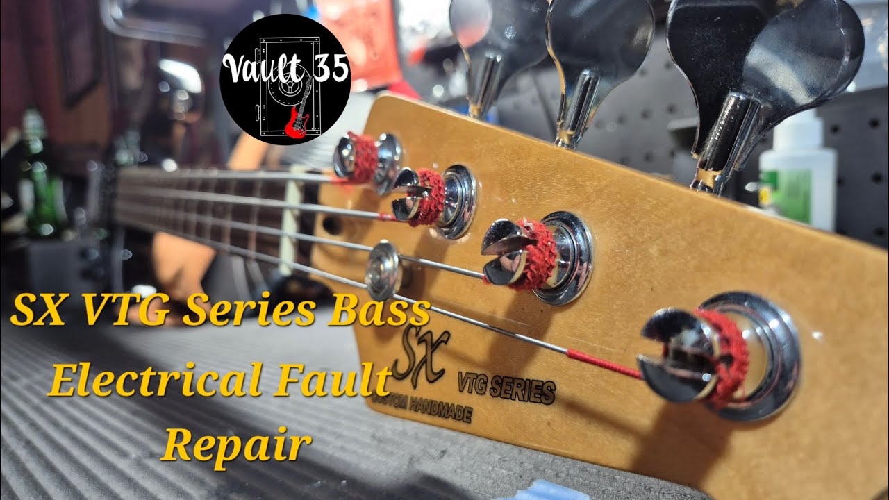 EP73. SX VTG Series Bass Guitar. No sound, Lets fix it!!