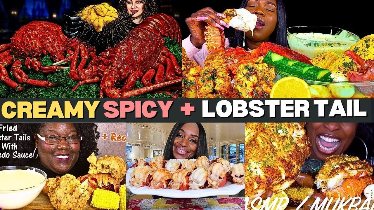 🤍 Creamy, Savory & Spicy LOBSTER TAILS 🧈🌶️ You’ll Wish You Could Taste 🦞 Seafood Boil Compilation