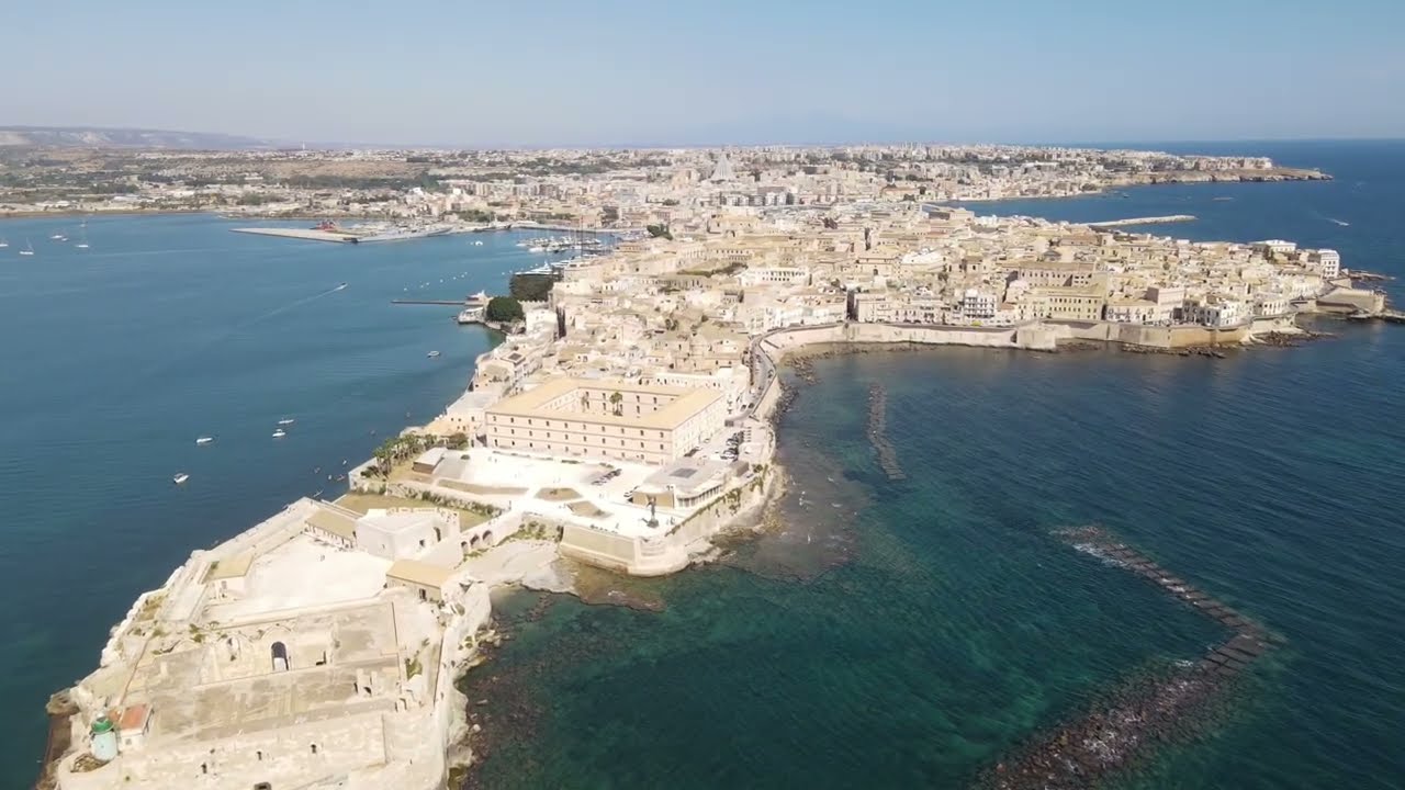 Ortigia & Siracusa, Italy, Drone 4K