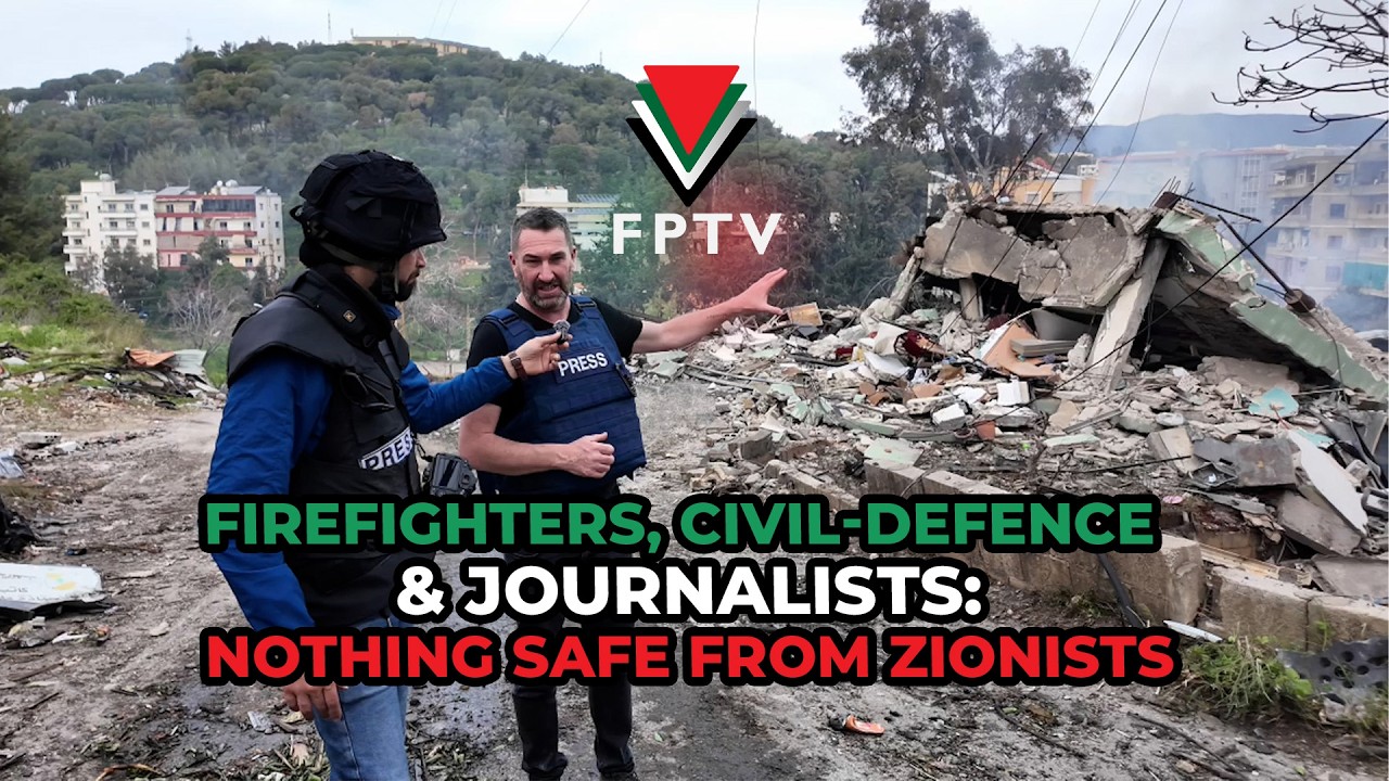 Firefighters, Civil-Defence & Journalists: Nothing Safe From Zionists