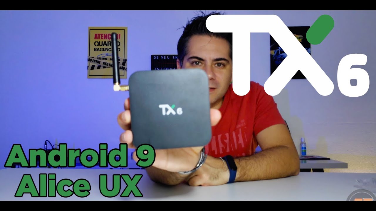 Nova TV BOX TX6 Com Android 9 e Interface Alice UX