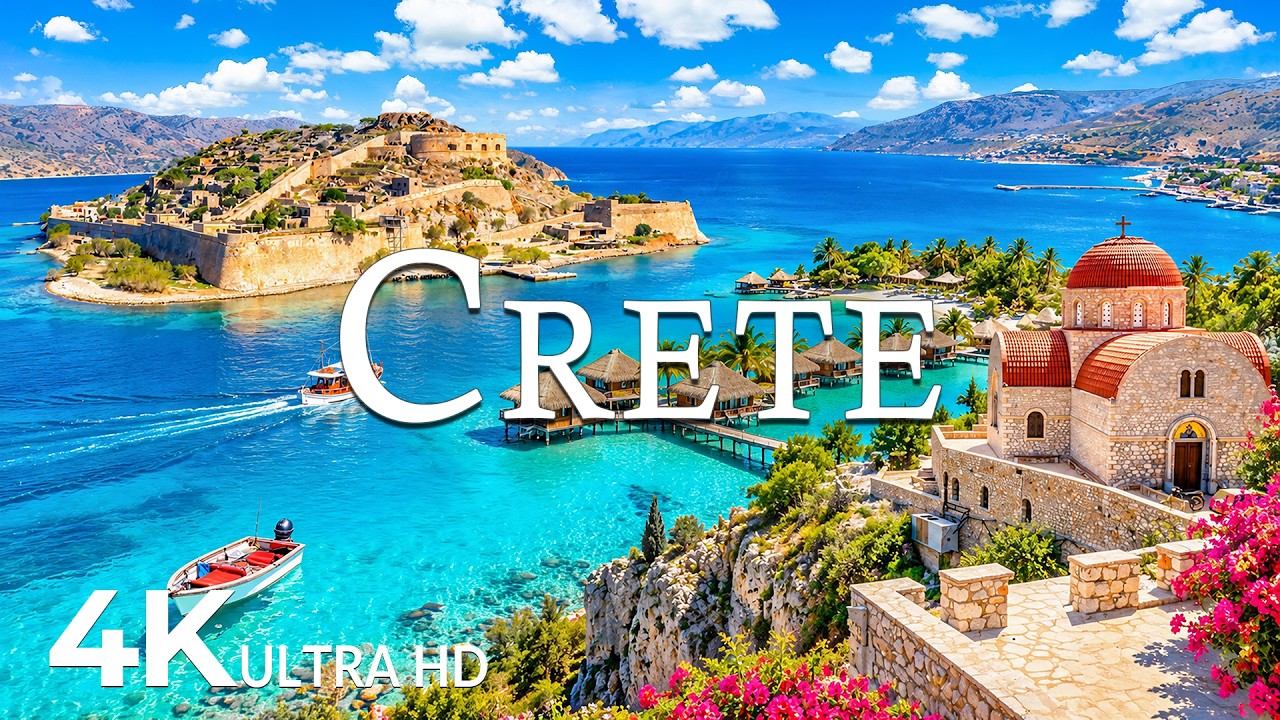 Crete 4K UHD - Scenic Relaxation Film With Calming Music - 4K Video Ultra HD