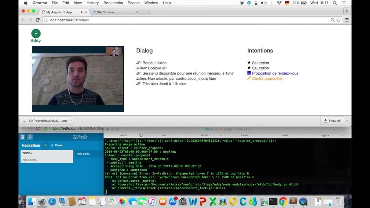 Hackathon Demo – Smart AI Assistant (Built in 48h) | 2016