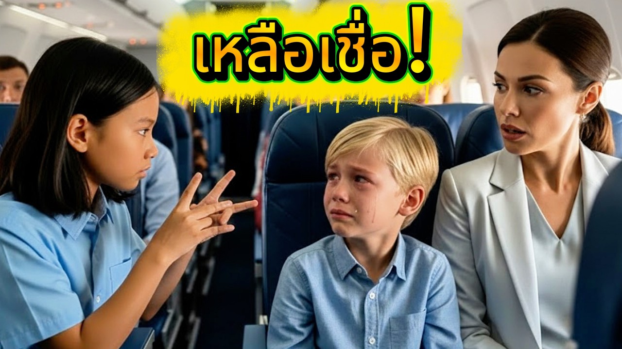 **ลูกชายมหาเศรษฐีอเมริกาหูหนวกร้องไห้บนเครื่องบิน เด็กหญิงไทยใช้ภาษามือช่วยชีวิต**
