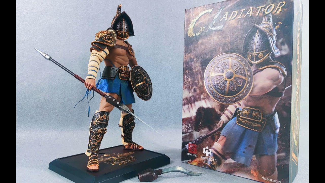 1/6 Gladiator，Haoyutoys，古罗马角斗士威武霸气！包胶兵人 帝国军团 狩猎场斗士