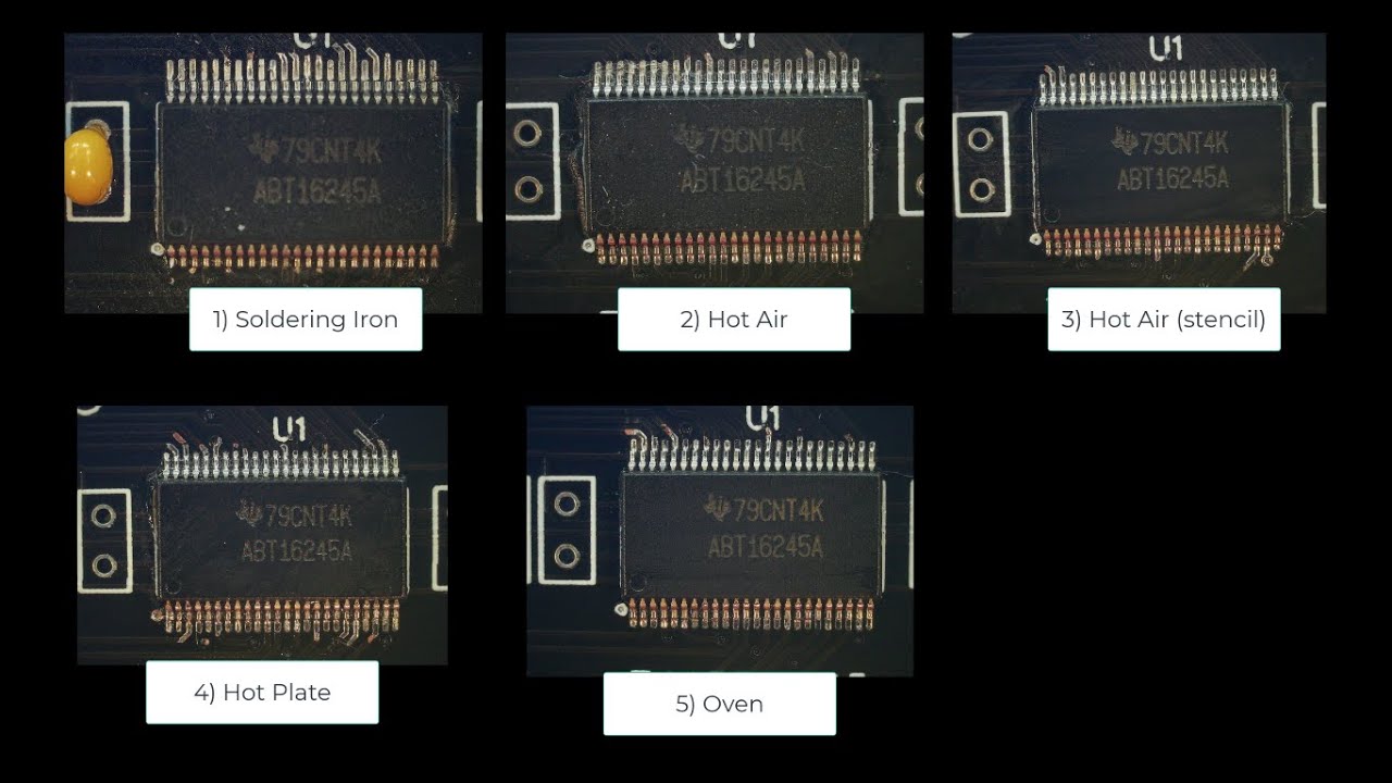 New to SMT soldering - Trying five different ways to solder a TSSOP-48.