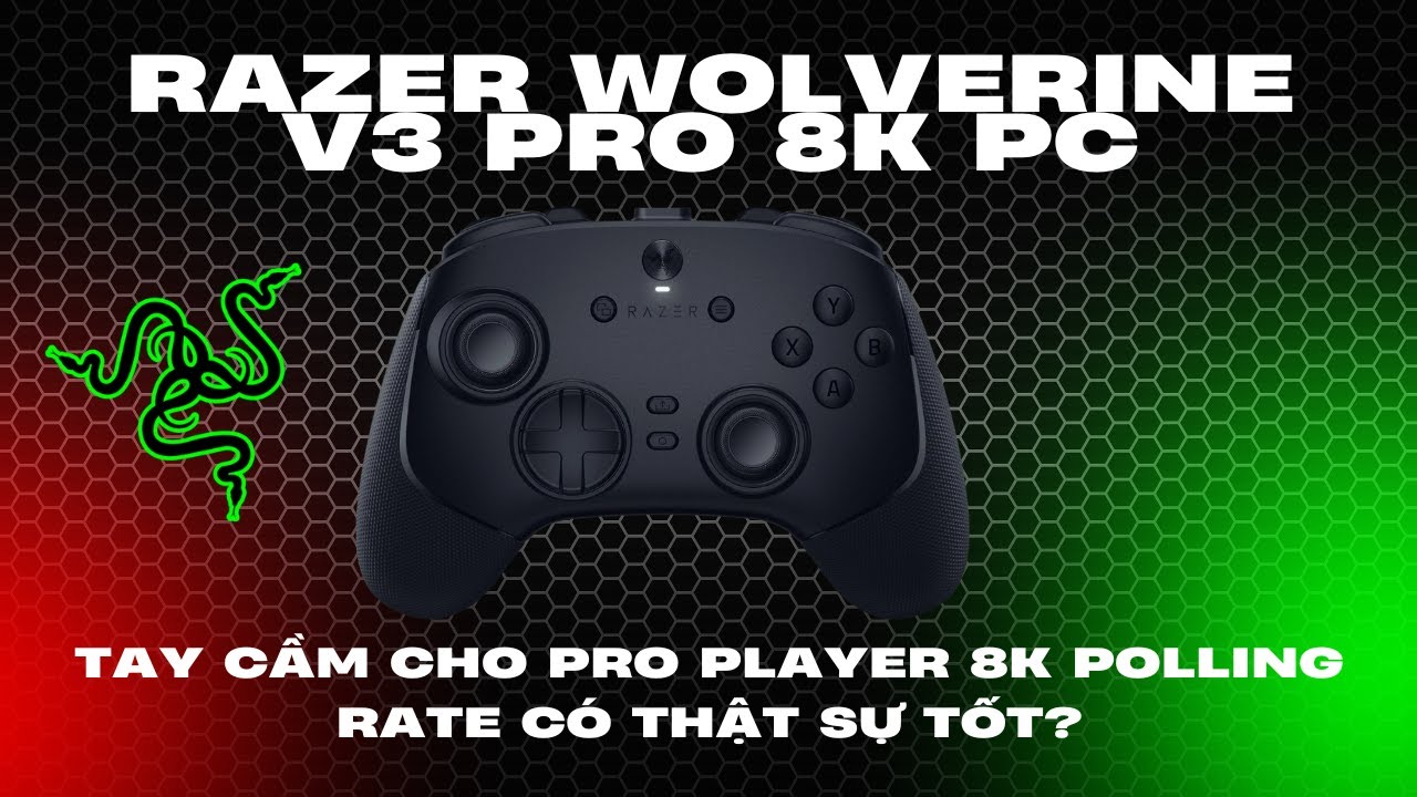 Mở Hộp Và Đánh Giá Razer Wolverine V3 Pro 8K PC