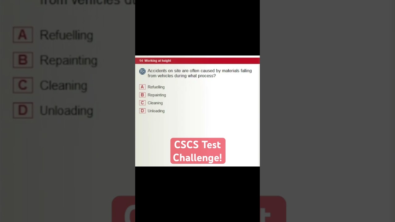 CSCS Test UK | CSCS Card UK 2024| #constructionsafety #cscscard #buildingcareers #english #exam