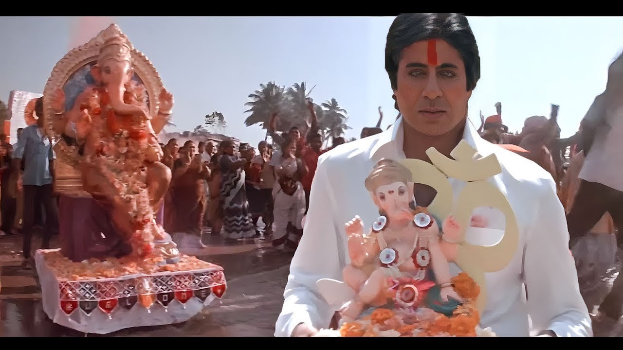Ganpati Apne Gaon Chale | Agneepath | Amitabh B | Ganpati Bappa Morya | Bollywood Ganesh Song