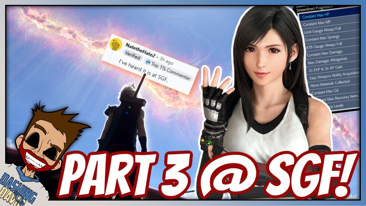 FF7 Remake Part 3 БУДЕТ на SGF! А также новости об освещении в Rebirth и упрощении прогрессии