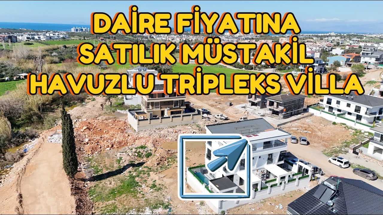 🔥 DİDİM HİSAR’DA MÜSTAKİL HAVUZLU 3+1 DENİZ MANZARALI TRİPLEX VİLLA! 🔥