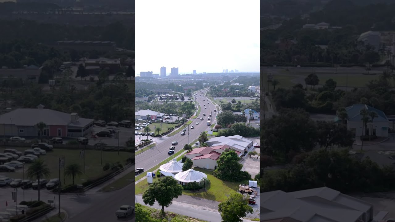 Panama City Beach - Hutchison Blvd #drone #florida #beach