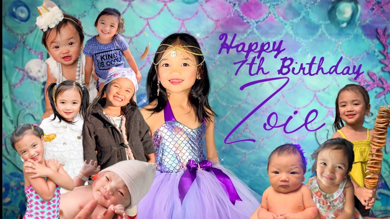 Dear Zoie 💜 / Video & Photo Slideshow for 7th Birthday Celebration