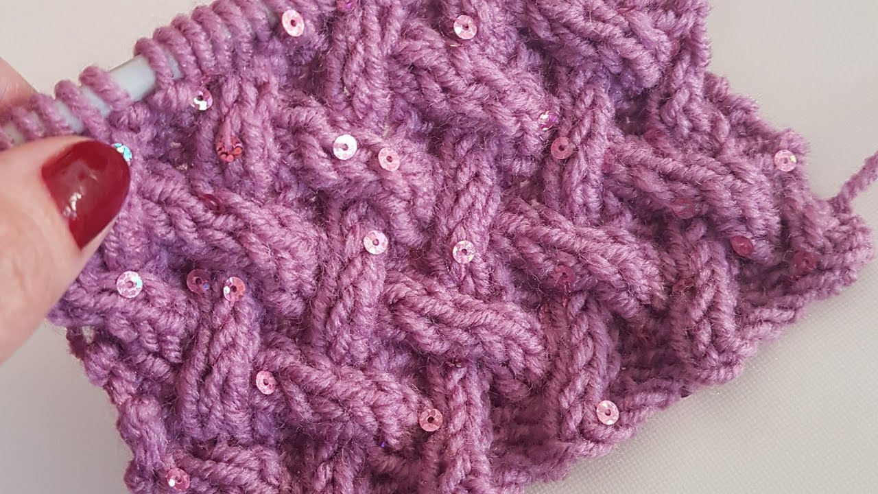 Kafes / Hasır Burgu / Lattice Cable Stitch