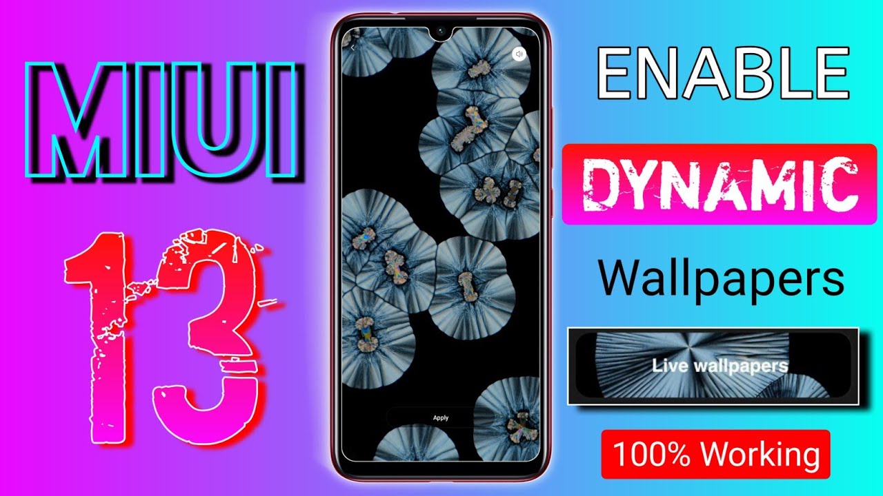 How To Enable MIUI 13 Dynamic Wallpapers In Any Redmi & POCO Devices | 100% Working 😍