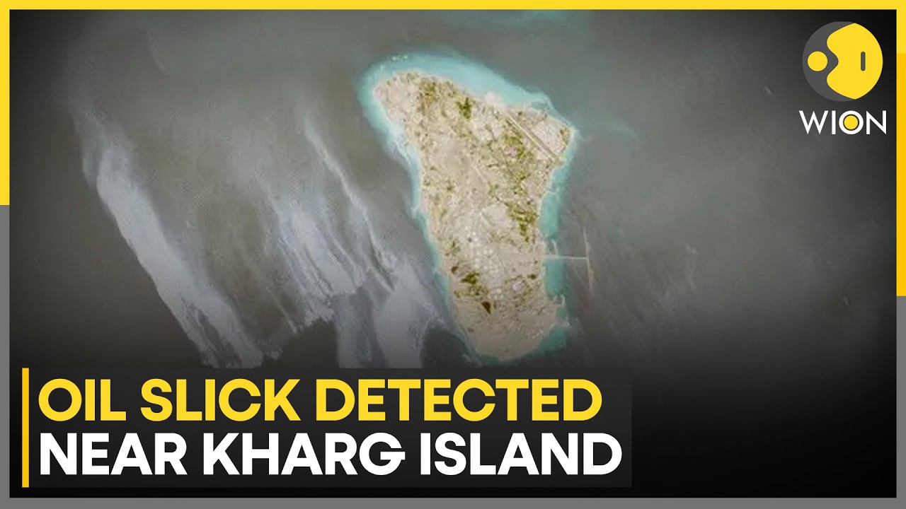 Massive Oil Slick Appears Off Iran&rsquo;s Key Export Hub Kharg Island  | WION News