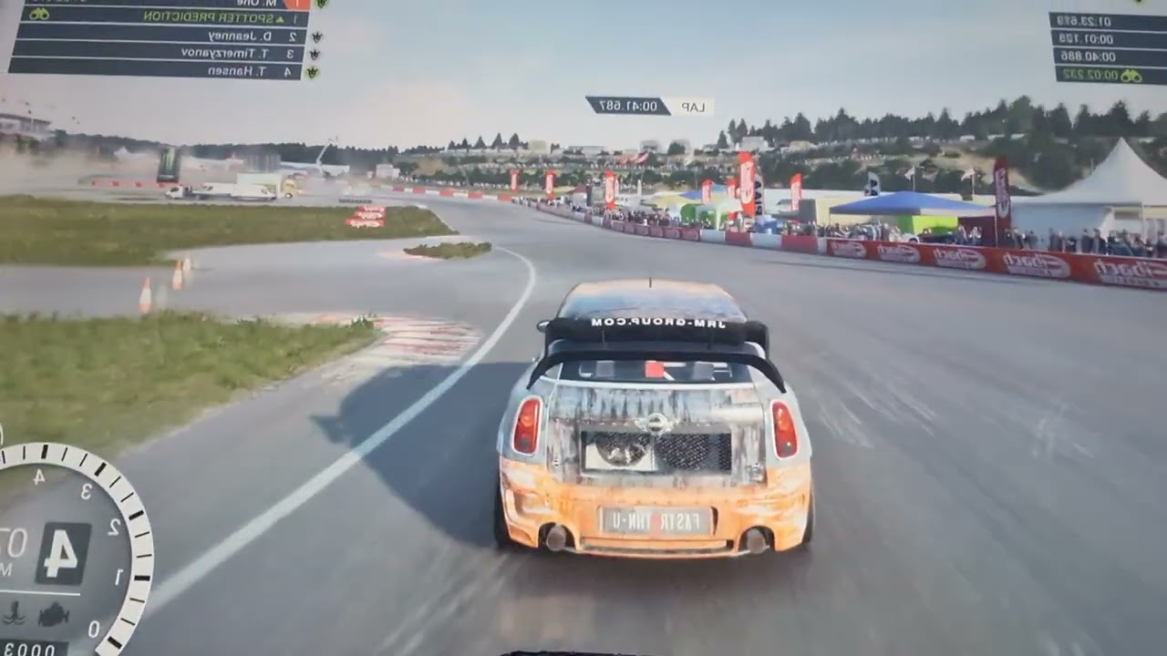 #2 Dirt 4 still a great introduction to rally driving with a wheel. Fanatec kit used.