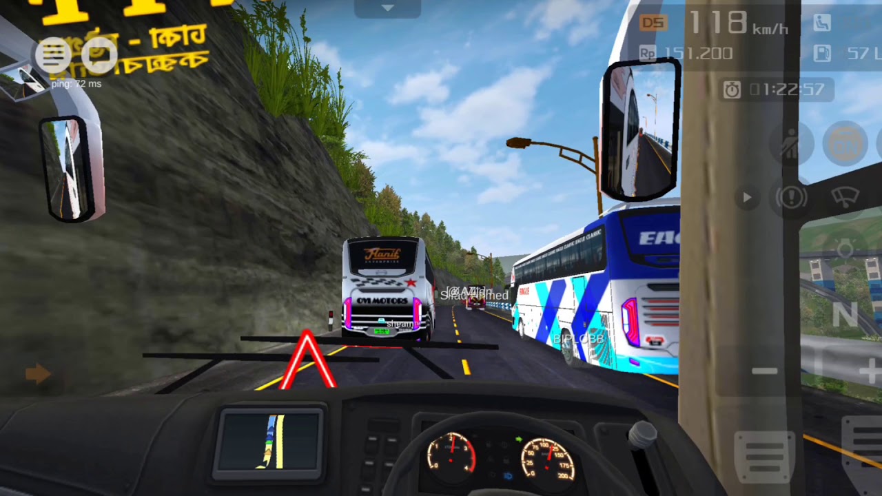 Bussid Multiplayer | Bd bus racing | Hanif Shyamoli Eagle Asia Line | BTSB |
