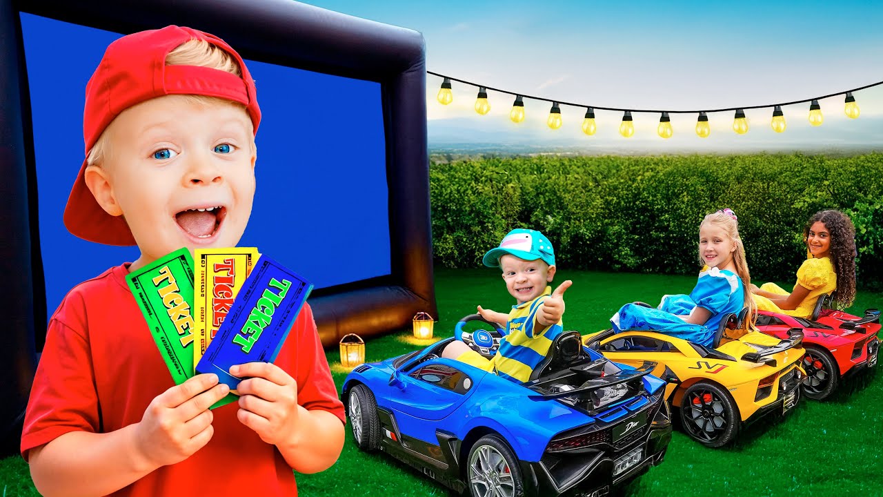 Aventuras Divertidas en el Autocine con Oliver y Mam&aacute; 🚗🍿