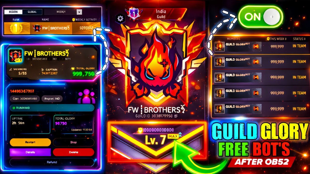FF GUILD GLORY BOT DOWNLOAD 🤩| how to buy guild glory bot | HOW TO MAKE GUILD GLORY BOT FF 🤯 FW AZAD