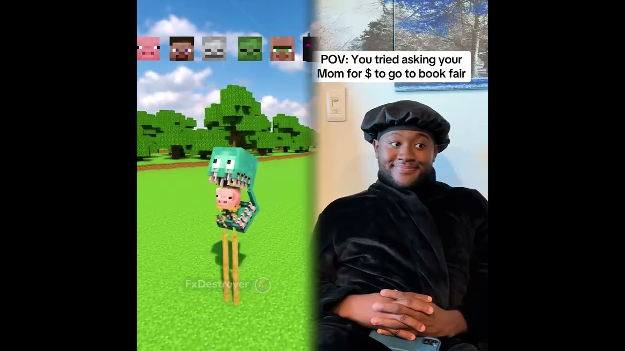#minecraft #funnyhumor #lifeisbutadream #funnyhumor